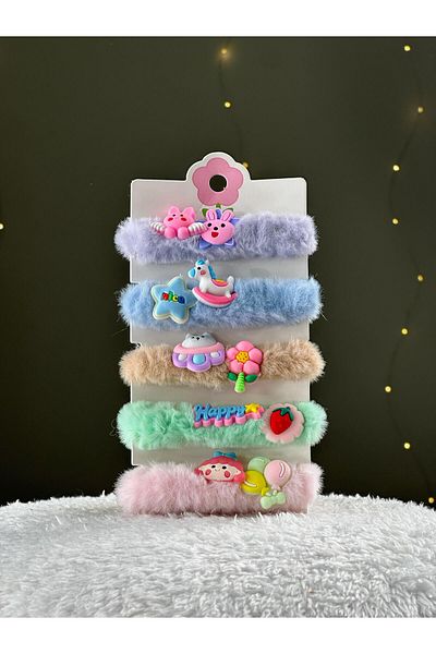 Chocuk Large Plush Set of Five Rubber Buckles