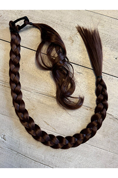 Suzan Peruk 80cm  Jumbo BOy Uzun Lastikli Örgü At kuyruğu saç ÇOK RENK SEÇENE...