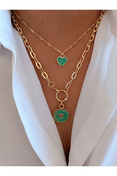 banunun takı tasarımı Set of 2 Necklaces