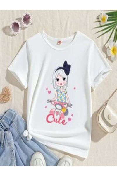 classy moda Tricou Single Jersey - Tricou cu mânecă scurtă, cu decolteu tripl...