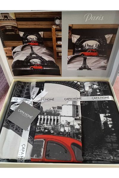 Çapa Home Single Premium Paris Model Gift Daily Divet Set 160X240