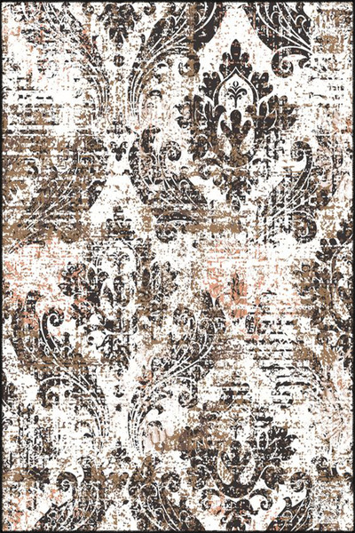 Rugs Modern Halı قاعدة منسوجة بنمط تقليدي مع زخارف زهور وسجاد قابل للغسل mira...