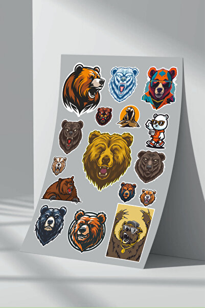 Sticker Market Set de autocolante Urs Urs - Set de 7