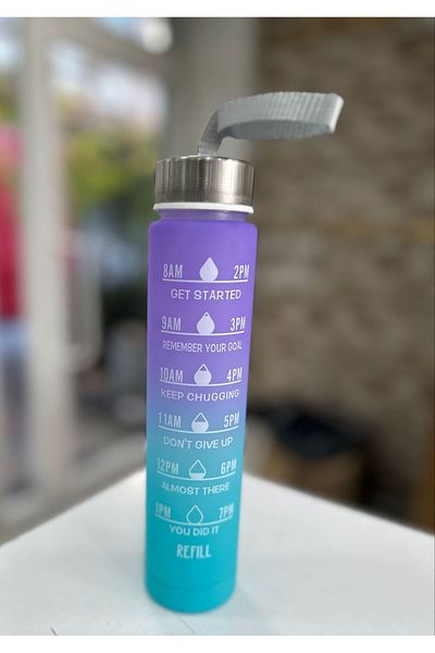 OSMEY Motivational Water Bottle 500 ml Tritan Sports Water Bottle Bpa Free Water Bottle