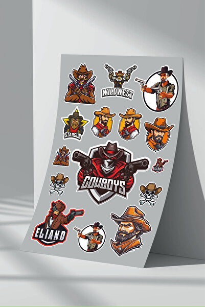 Sticker Market Set de autocolante Cowboy - Pachet de 2