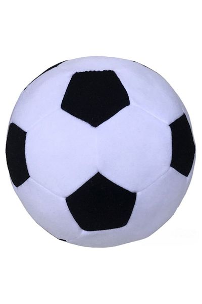 UgurToyss White Black Fan Plush Ball Normal Size Safe and Fun for Children to Play at Home