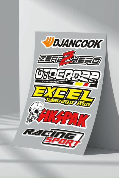 Sticker Market مجموعة ملصقات مركبات الدراجات النارية والدراجات الهوائية - 15