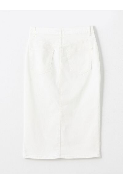 LC Waikiki Γυναικεία τζιν φούστα LCW Slim Fit