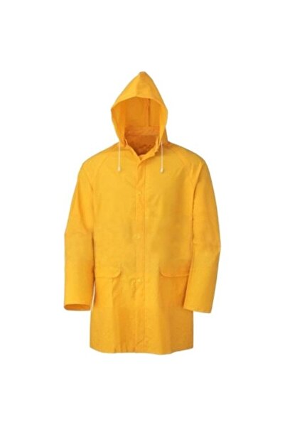 Master Sarı Yağmurluk Kapüşonlu Pardesü