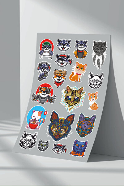 Sticker Market Set de 4 autocolante pentru pisici