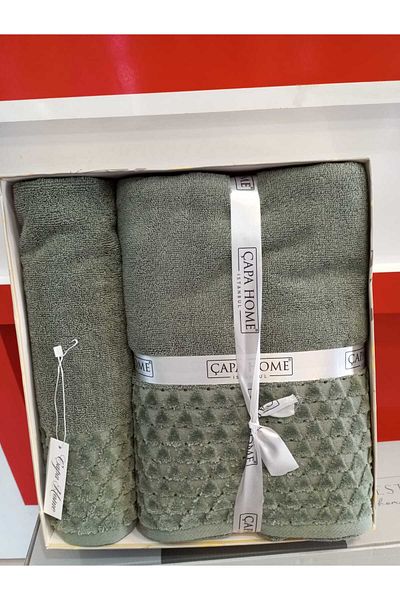 Çapa Home Gift Daily Door Premium Cotton Head and Bathroom Towel Set