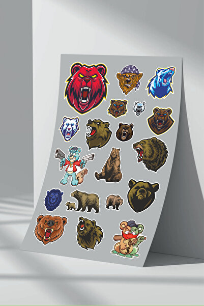 Sticker Market Set de autocolante Bear Bear - Set de 4