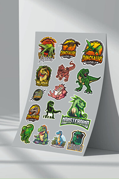 Sticker Market Set de autocolante cu dinozauri - Primul set (1)