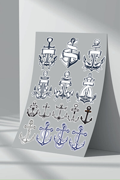 Sticker Market Ancoră marinar - Set de autocolante de 5 piese