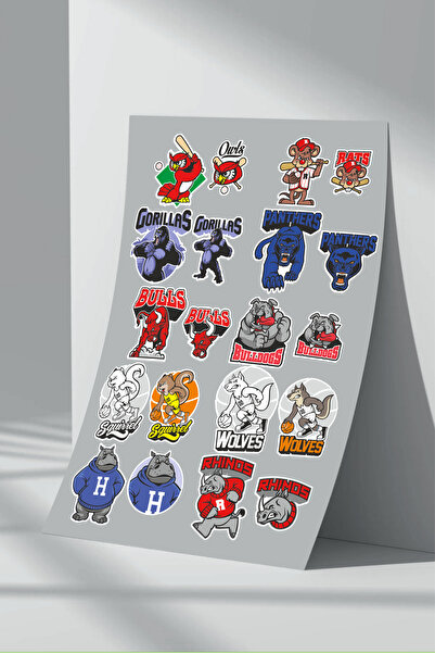 Sticker Market Set de autocolante pentru animale sportive