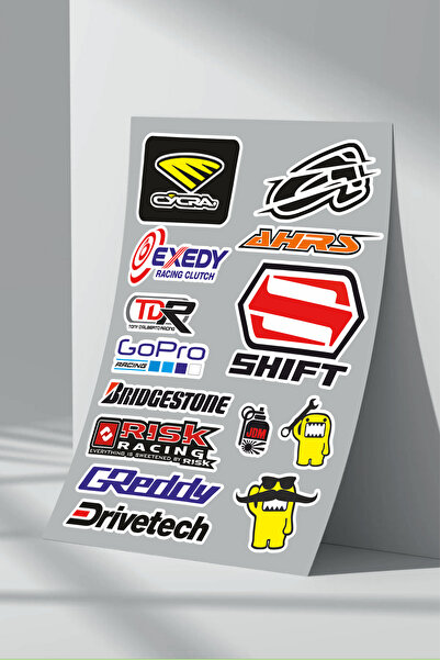 Sticker Market مركبة دراجة نارية مرشحة - مجموعة ملصقات (19)