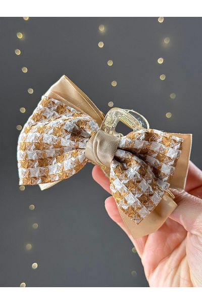 Chocuk Large Latch Buckle - Plaid Fabric Bow