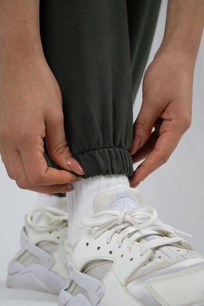 pulur.co Khaki Jogger Sweatpants - Elastic Design