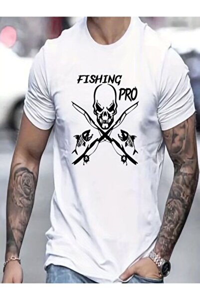 CLASSY.MODA Μπλουζάκι μονόχρωμο - Λευκό μπλουζάκι με κοντό μανίκι με λαιμόκοψη