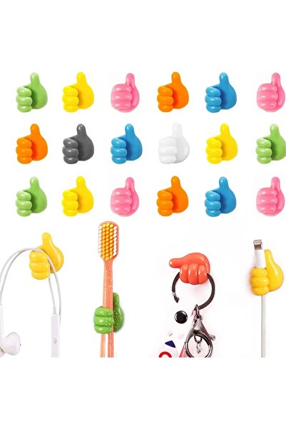 LOVYCO 2 Pieces Self Hand Holder Adhesive Toothbrush - Hanger and Holder