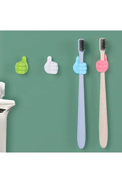 LOVYCO 2 Pieces Self Hand Holder Adhesive Toothbrush - Hanger and Holder