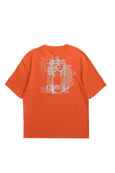 Eazy Co Μπλουζάκι Unisex Oversize με σχέδιο Eazy Tile - Κοντό μανίκι