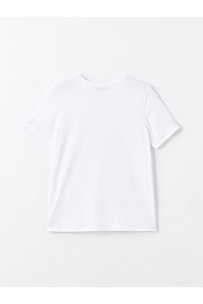 LC Waikiki LCW Crew Neck nyomott rövid ujjú női póló