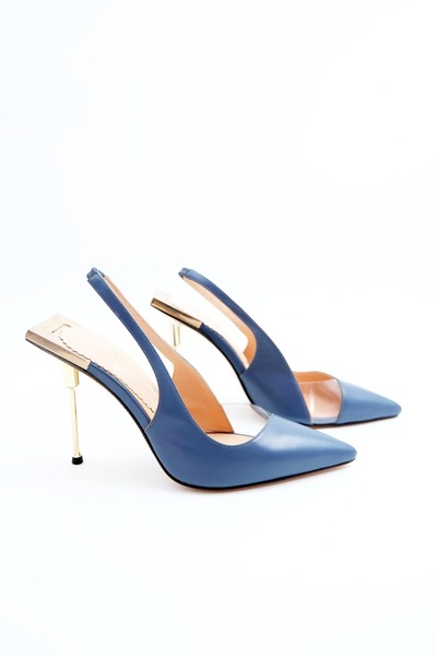 Tenau Kadın Hakiki Deri Topuklu Ayakkabı