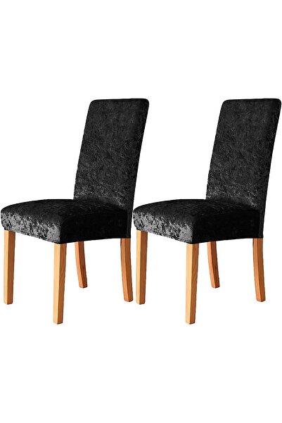 Uy Style Uy Style Velvet Chair Cover, Chair Cover with Rubber, 1 Pcs