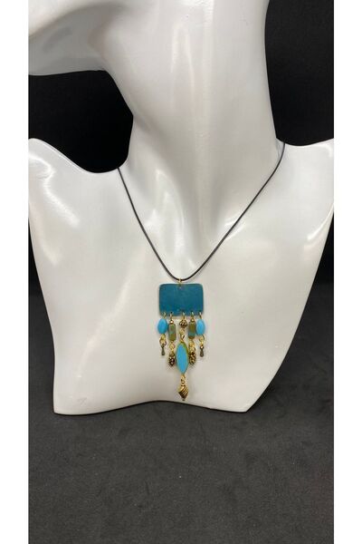 Porsuk Alternatif Handmade Brass Apparatus Czech Glass Ethnic Women's Necklace