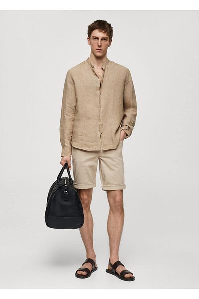 MANGO Man Slim fit jeans bermuda shorts
