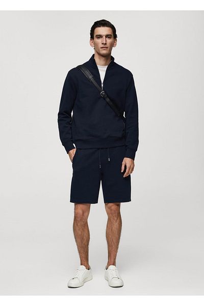 MANGO Man Jogger cotton jogger shorts