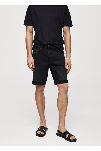MANGO Man Slim fit jeans bermuda shorts