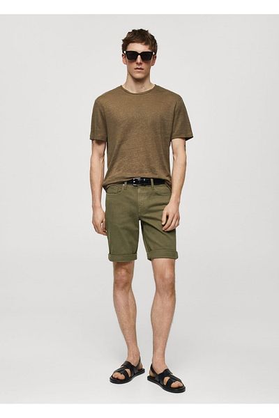 MANGO Man Denim Bermuda Slim Fit Shorts
