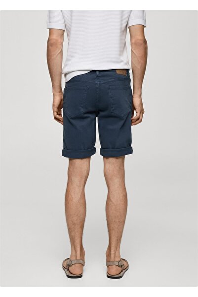 MANGO Man Slim fit τζιν βερμούδα