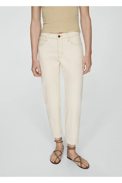 MANGO Woman Ψηλόμεσο Mom Comfort Jeans