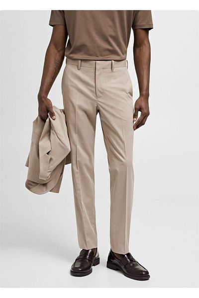 MANGO Man Super slim fit stretch fabric fabric pants