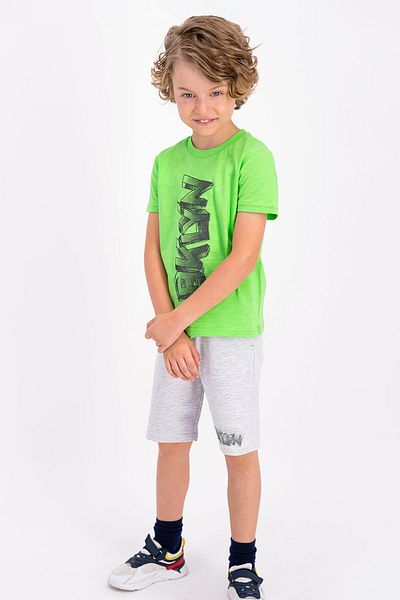 ROLY POLY Lime Green Young Boy Bermuda Suit - Rolypoly