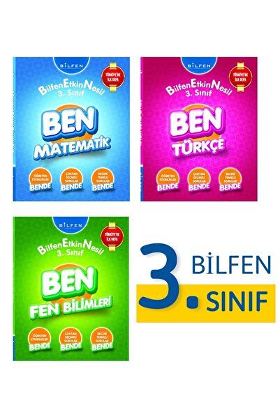 Bilfen Yayınları 3.sınıf Ben 3'lü Etkin Nesil Öğrenci Kitabı Seti