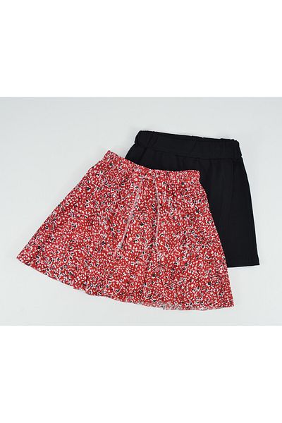 Kidiba 2-Piece Shorts Skirt Set for 4-11 Years Old Girl