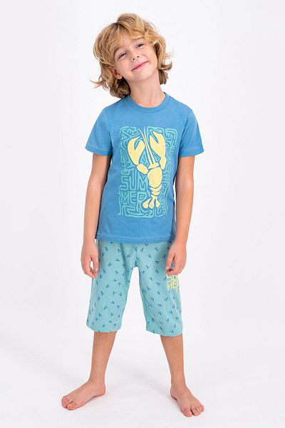 ROLY POLY Rolypoly Crab Mat Indigo Young Men's Capri Set