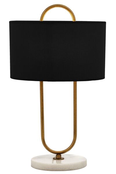 Avonni Avonnı ml-9112-1e Eskitme Kaplama Masa Lambası E27 Metal Kumaş 30cm