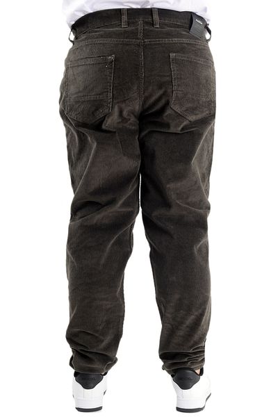 ModeXL Ανδρικό βελούδινο παντελόνι Mode XL Plus Size 23920 Χακί