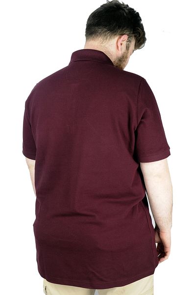 ModeXL Ανδρικό γιακά Polo Pocket Classic Pique - King Size 20552 Plum