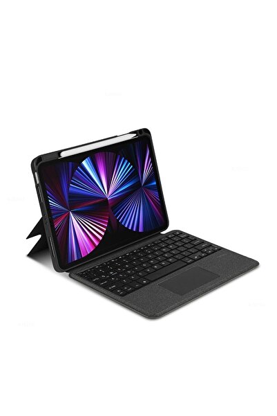 M80 Ipad Pro 4.nesil 11" Inç 2022 Bluetooth Klavyeli Mag Touchpad Standlı Kılıf (TABLET DEĞİLDİR)