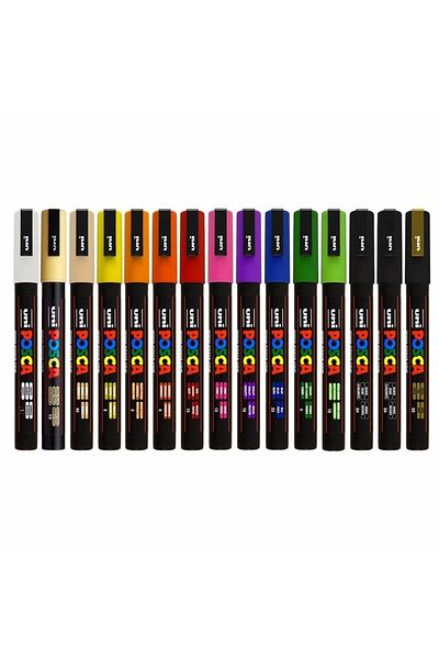 Uni Posca 5m Painting Marker Set of 15