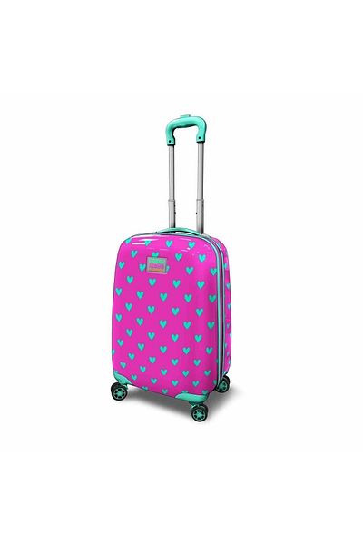 Yaygan Çanta Valisă cu model Coral High Heart cu racletă