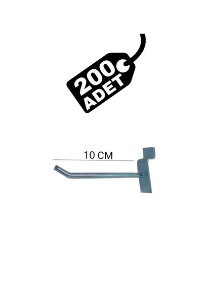TÜRKİYE DEKORASYON Raf Askı Kancası 10 Cm Kanallı Pano , Panel Kancası