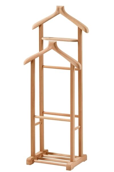 Geppetto Home Çift Tepeli Dilsiz Uşak Ahşap Ham