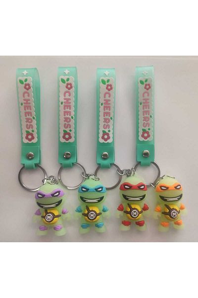 Sonic Ninja Turtles - Figured 3D Silicone Keychain and Bag Accessory (1 Piece)